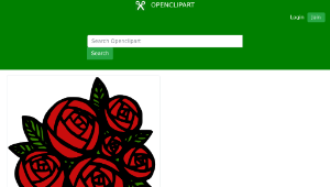 openclipart圖庫：Bunch of Red Roses