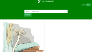 openclipart圖庫：Champigon, mushroom