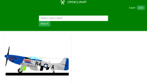 openclipart圖庫：NORTH AMERICAN P 51-D-資源代表圖