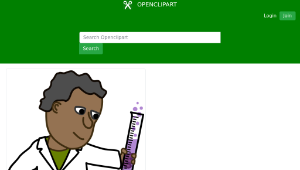 openclipart圖庫：African Scientist-資源代表圖