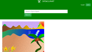 openclipart圖庫：praia 2