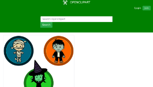 openclipart圖庫：Cute Halloween Monster Badges-資源代表圖