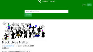openclipart圖庫：Black Lives Matter-資源代表圖