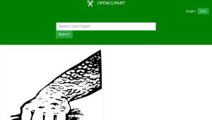openclipart圖庫：Skull and Hand