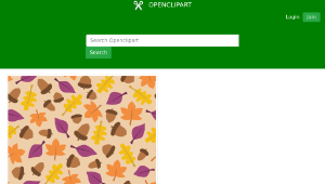 openclipart圖庫：Seamless verson of Fall Pattern