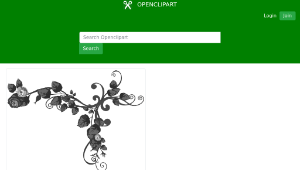 openclipart圖庫：Rose Floral Flourish 4-資源代表圖