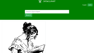 openclipart圖庫：reader