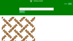 openclipart圖庫：Wooden material geometry-seamless pattern