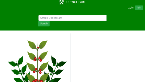 openclipart圖庫：A simple branch with berries-資源代表圖