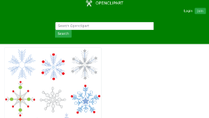 openclipart圖庫：SNOWFLAKES縮圖