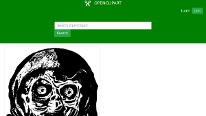 openclipart圖庫：Dark Beast Face-資源代表圖