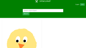 openclipart圖庫：Fluffy chick 2