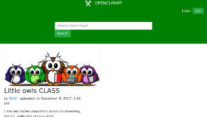 openclipart圖庫：Little owls CLASS-資源代表圖