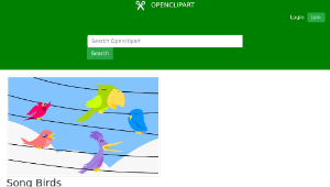 openclipart圖庫：Song Birds