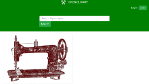 openclipart圖庫：Sewing machine 01-資源代表圖