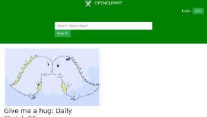 openclipart圖庫：Give me a hug: Daily Sketch 26-資源代表圖