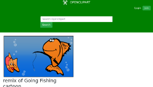 openclipart圖庫：remix of Going Fishing cartoon