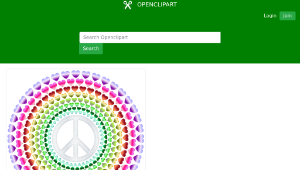 openclipart圖庫：Peace & Love, Groovy 2-資源代表圖