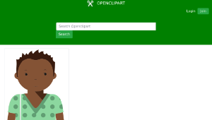 openclipart圖庫：African Patient