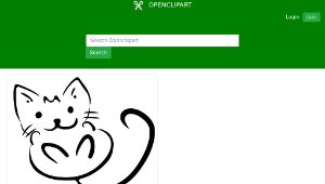 openclipart圖庫：Cat - Black 1-資源代表圖