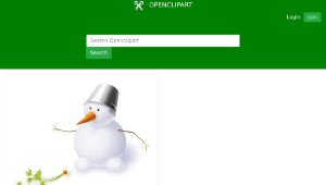 openclipart圖庫：Snowman-資源代表圖