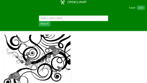 openclipart圖庫：Rose Floral Flourish 8-資源代表圖