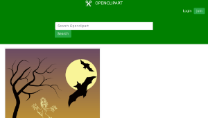 openclipart圖庫：Halloween Scene-資源代表圖