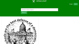 openclipart圖庫：Public Schools are the Best Defense of a Democratic Nation!