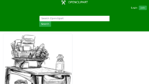 openclipart圖庫：My side table