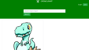 openclipart圖庫：Khủng Long Bạo Chúa Bé 2 - T Rex Baby 2縮圖