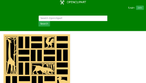 openclipart圖庫：Animals panel
