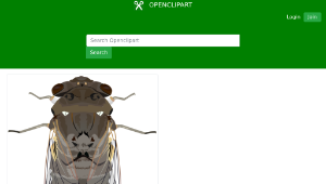 openclipart圖庫：Cicada