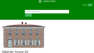 openclipart圖庫：Siberian house 02