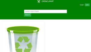 openclipart圖庫：Trash Bin
