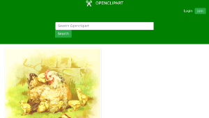 openclipart圖庫：Hen and chicks