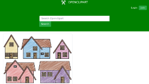 openclipart圖庫：Scribble Houses-資源代表圖