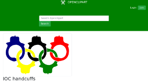 openclipart圖庫：IOC handcuffs-資源代表圖