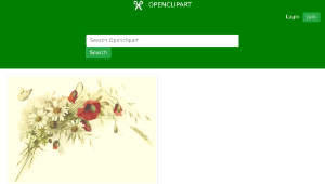 openclipart圖庫：Flowers and butterfly 2-資源代表圖