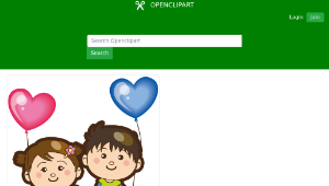 openclipart圖庫：Heart-shaped Balloons-資源代表圖