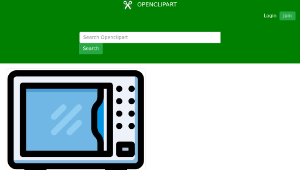 openclipart圖庫：microwave縮圖