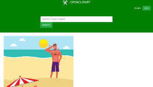 openclipart圖庫：Beach View-資源代表圖