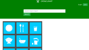 openclipart圖庫：Tableware icons縮圖