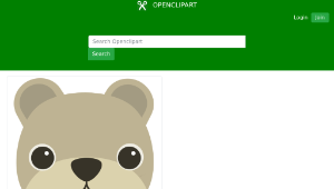 openclipart圖庫：Bear-資源代表圖