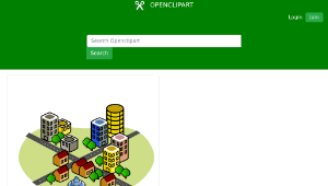 openclipart圖庫：City before earthquake/disaster