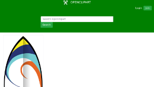 openclipart圖庫：Summer Surfboard-資源代表圖