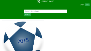 openclipart圖庫：Soccer Ball縮圖