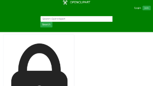 openclipart圖庫：Padlock Icon (Rounded)-資源代表圖
