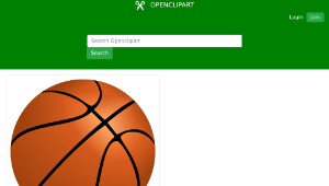 openclipart圖庫：Pallone basket-資源代表圖