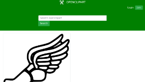 openclipart圖庫：Winged foot-資源代表圖