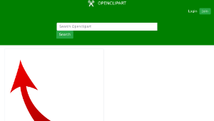 openclipart圖庫：curved arrow縮圖